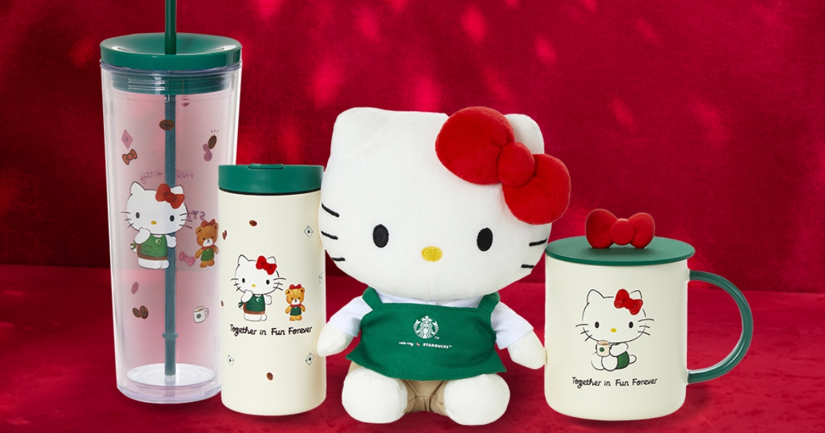 NEW* Starbucks Hello Kitty Collab Featuring Cute Tumblers, Mugs
