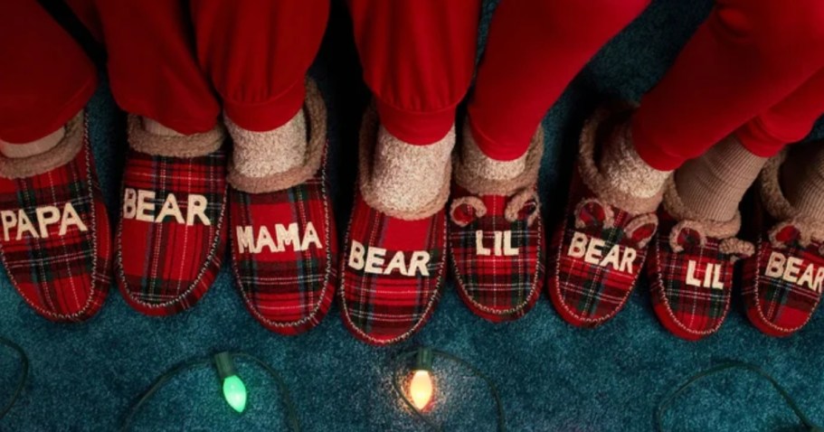 Dearfoams Matching Family Slippers from $18 Each Shipped (Fun for Holiday Pics!)