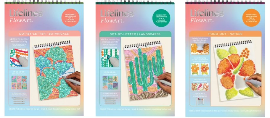 3 Lifelines Flow Art Activity Pads