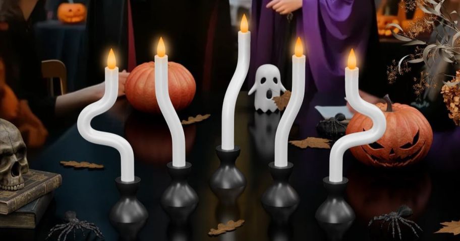 6 Flameless LED Halloween Candles