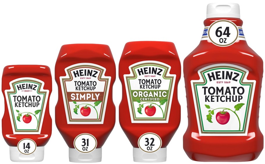 Heinz Tomato Ketchup Bottles
