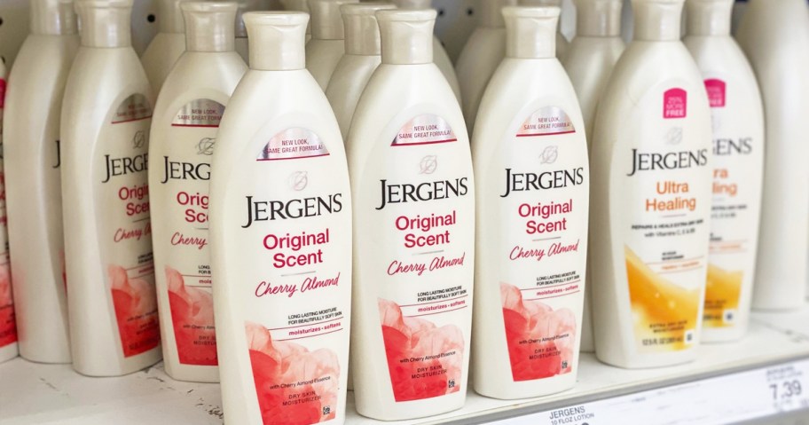 jergens lotions on store shelf