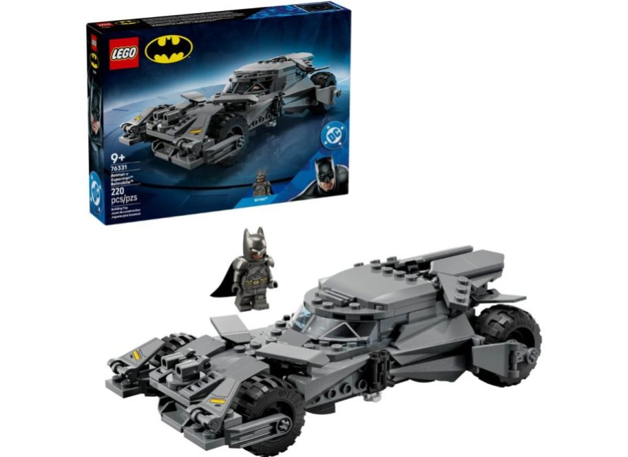 a LEGO Batman and a Batmobile