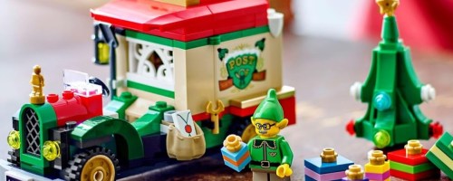 A LEGO Santas delivery truck set.