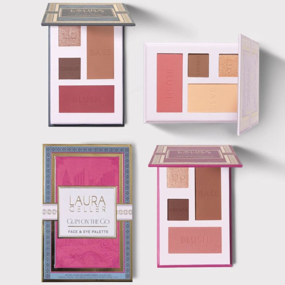 four different palettes from laura gellar