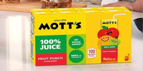 Mott’s Fruit Punch Juice 32 - Pack $9.57 at