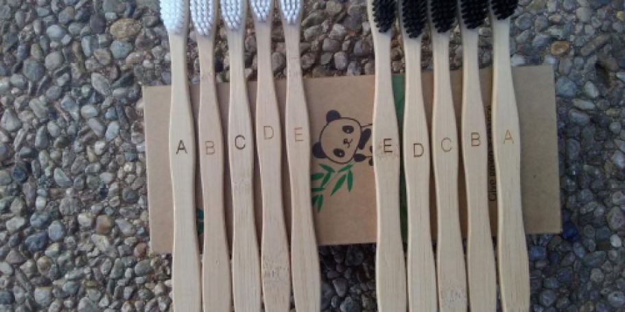 Bamboo Toothbrush 10-Pack Only $3 Shipped on Amazon – Just 25¢ Per Brush!