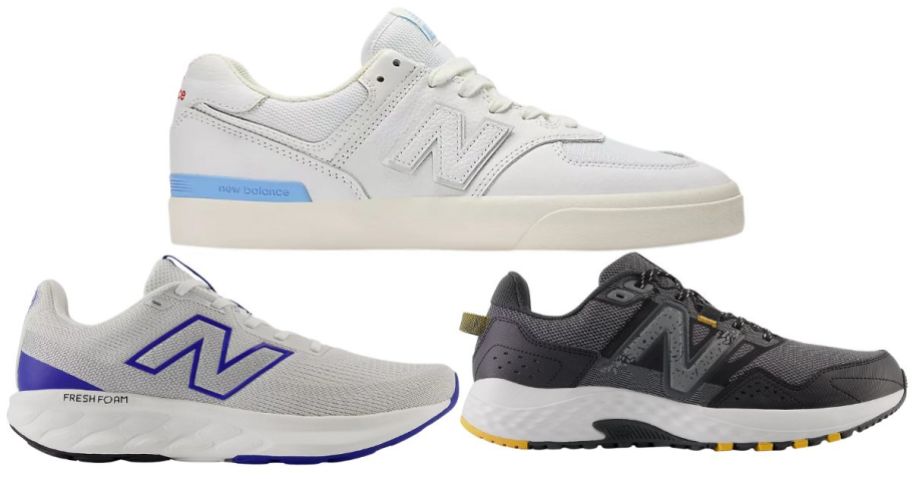3 New Balance sneakers