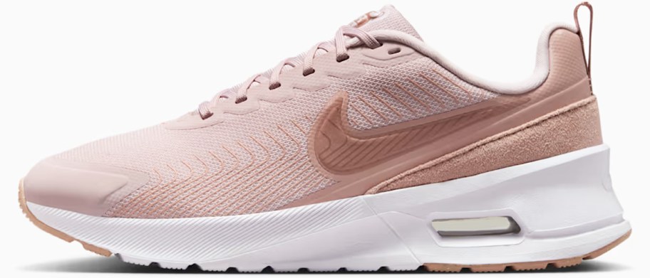 pink nike running shoe