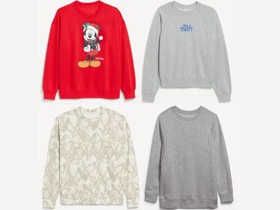 Stock images of 4 Old Navy Adult Sweatshirts