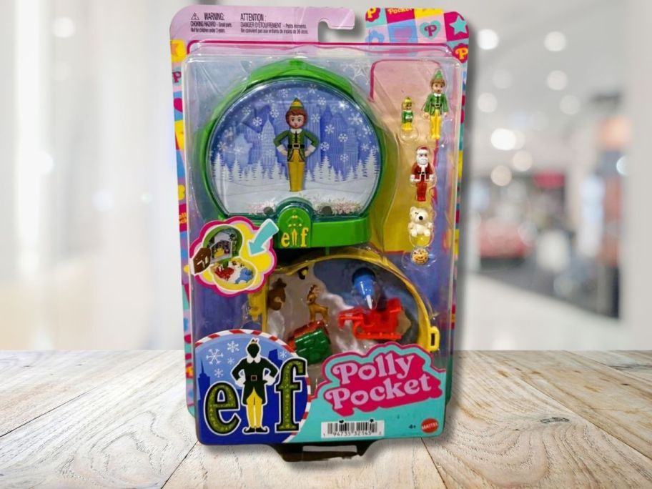 Polly Pocket Micro Buddy the Elf on a table