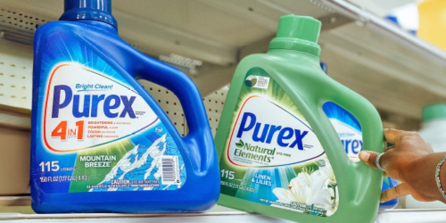 HUGE Purex® Laundry Detergent Bottles Only $6.97 After Walmart Cash (Over 100 Loads of Laundry!)