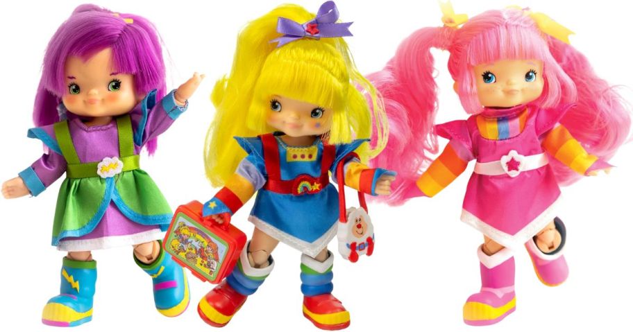 3 Rainbow Brite Poseable Fashion Dolls