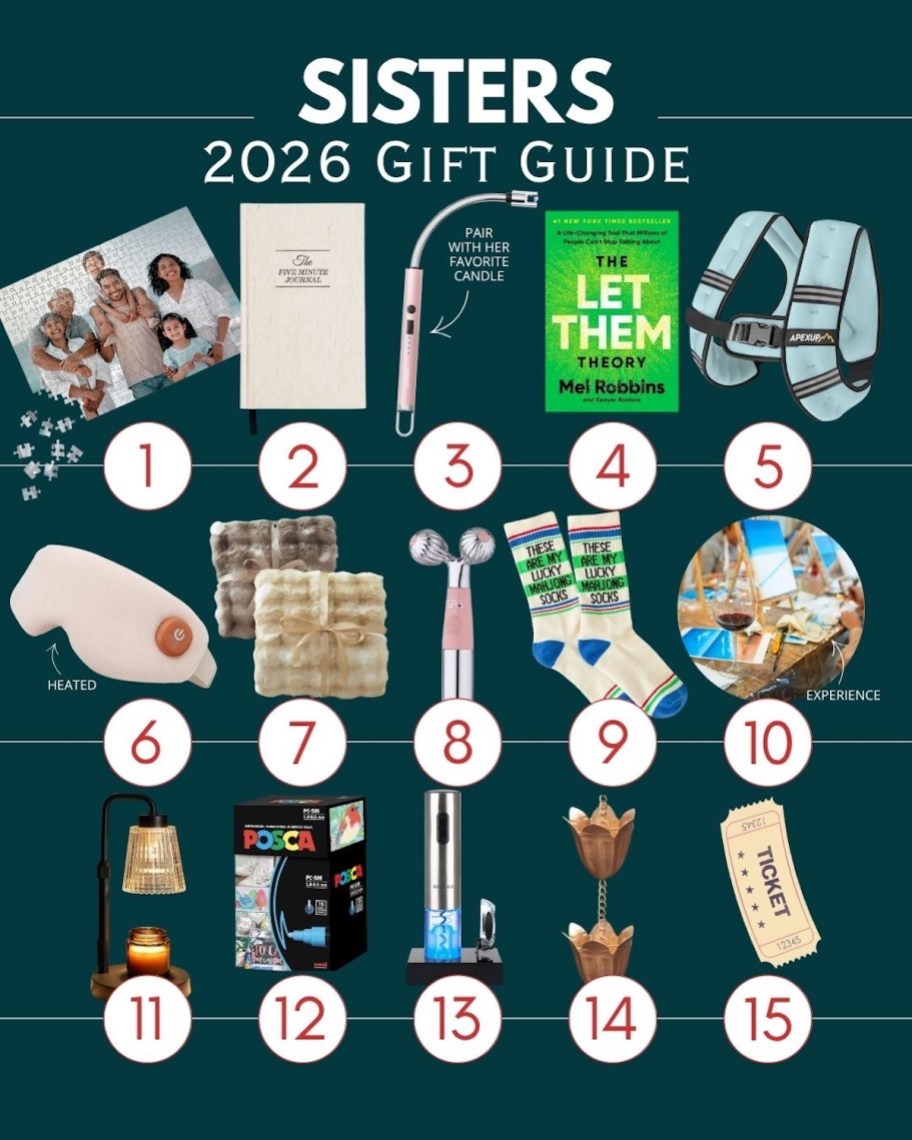 Collage of sisters 2026 gift guide