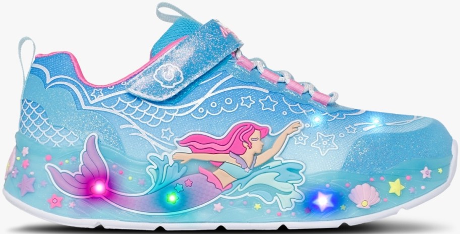 mermaid themed girls sneaker