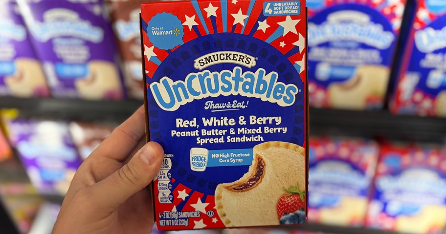 Smuckers Uncrustables Red White Berry
