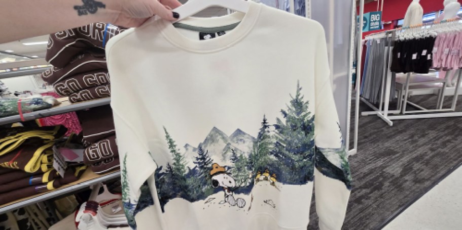 NEW Peanuts 75th Anniversary Collection at Target | Snoopy Sweatshirt Just $25!