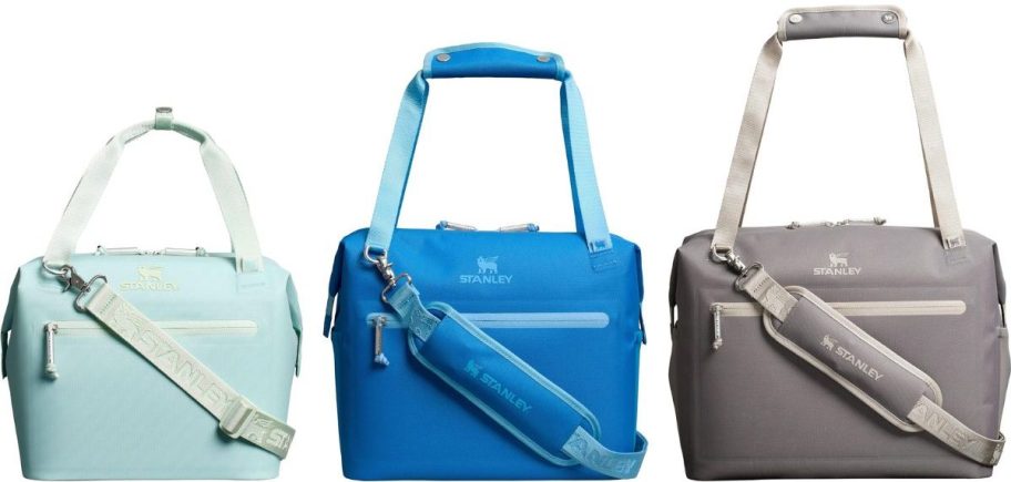 Stock images of 3 Stanley coolers in different sizes