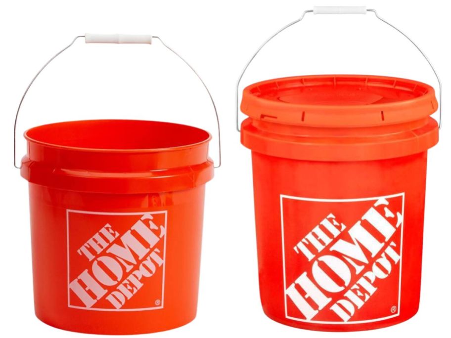 The Home Depot Orange Buckets
