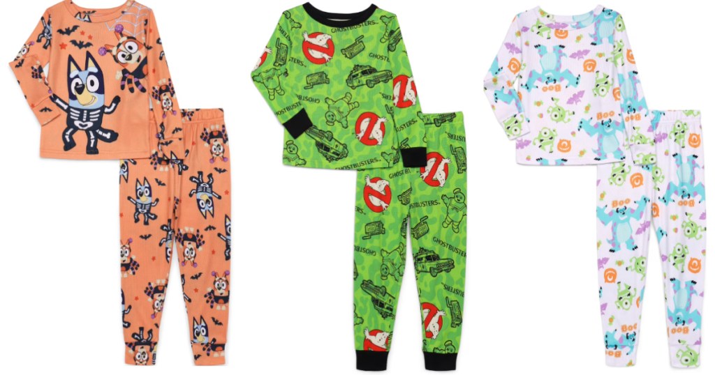 long sleeve toddler halloween pajamas