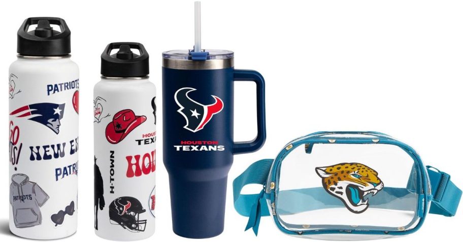 NFL Tumblers and belt bag
