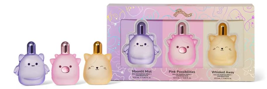 squishmallows pefrume bottles gift set