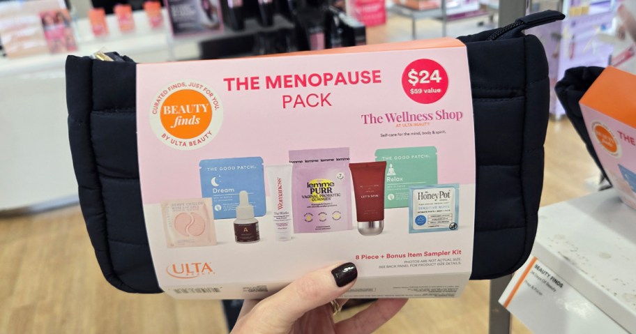 hand holding up ULTA The Meno Pause Pack