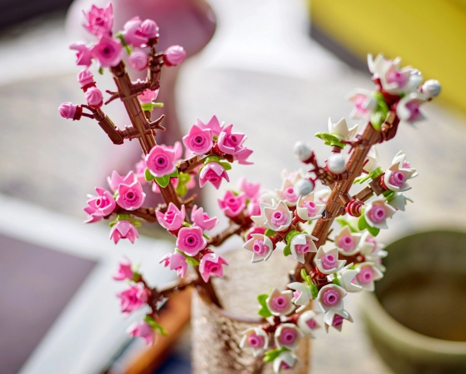 LEGO cherry blossoms in pink and white