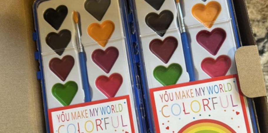 This Watercolor Paint Set 24-Pack Sells Out Every Year on Amazon (Candy-Free Valentine Option!)