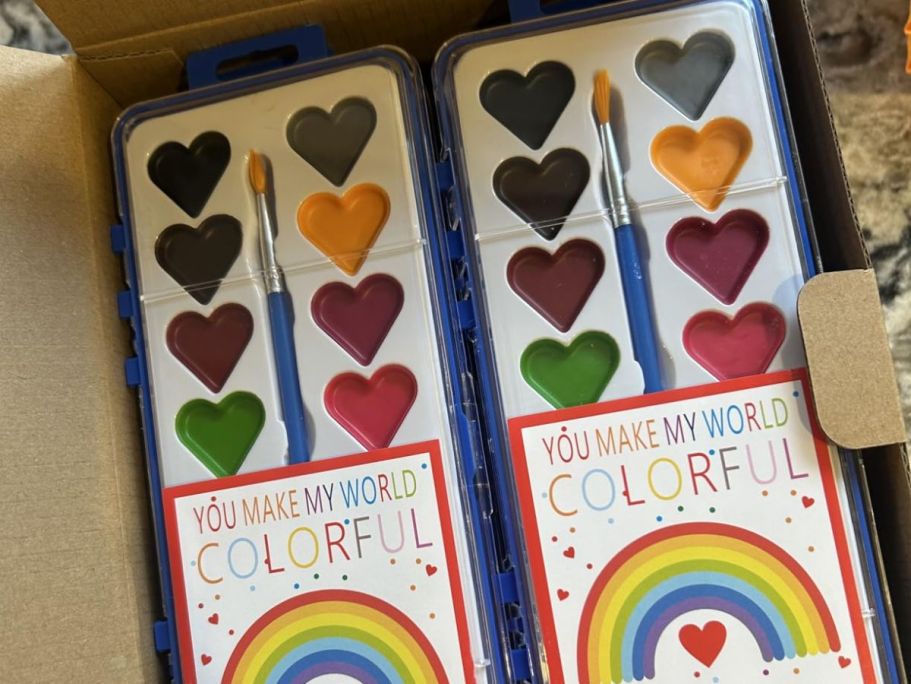 This Watercolor Paint Set 24-Pack Sells Out Every Year on Amazon (Candy-Free Valentine Option!)