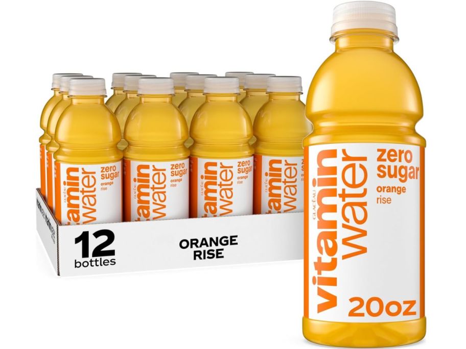 Vitaminwater Zero Sugar 20oz Bottles 12-Count in Orange Flavor