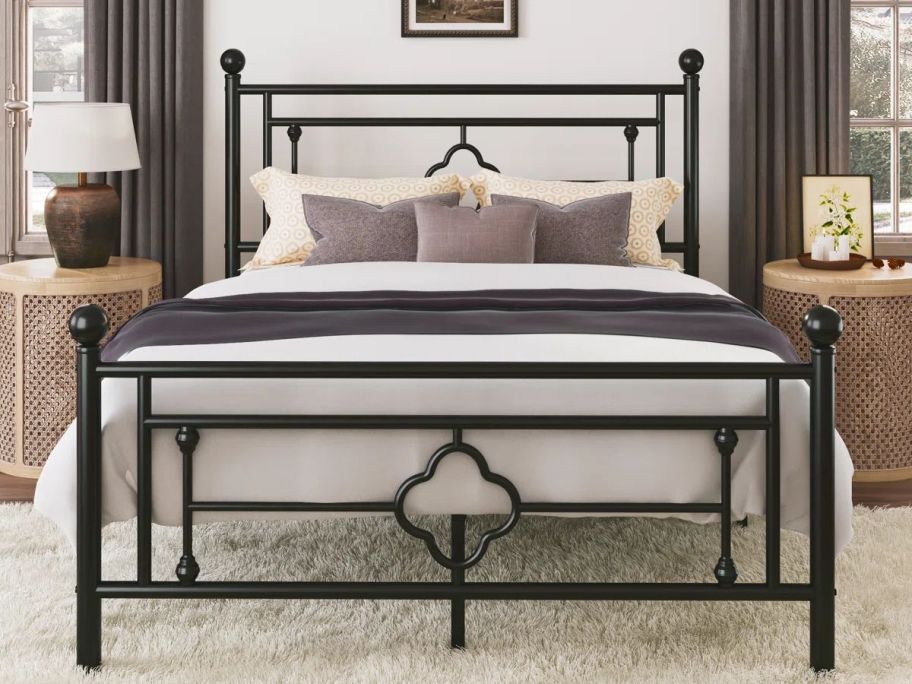 Lark Manor Ajayceon Metal Platform Bed Frame