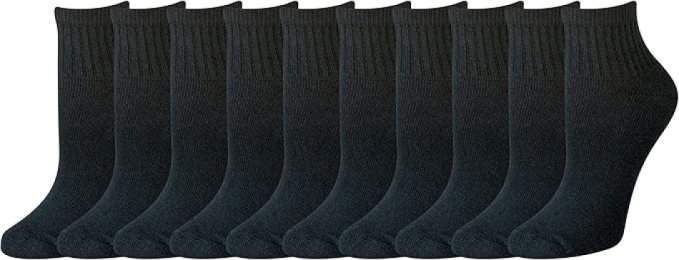women's black ankle socks