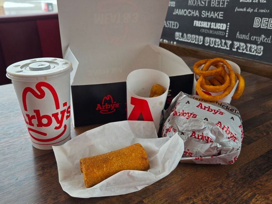 meat and 3 meal on table in store