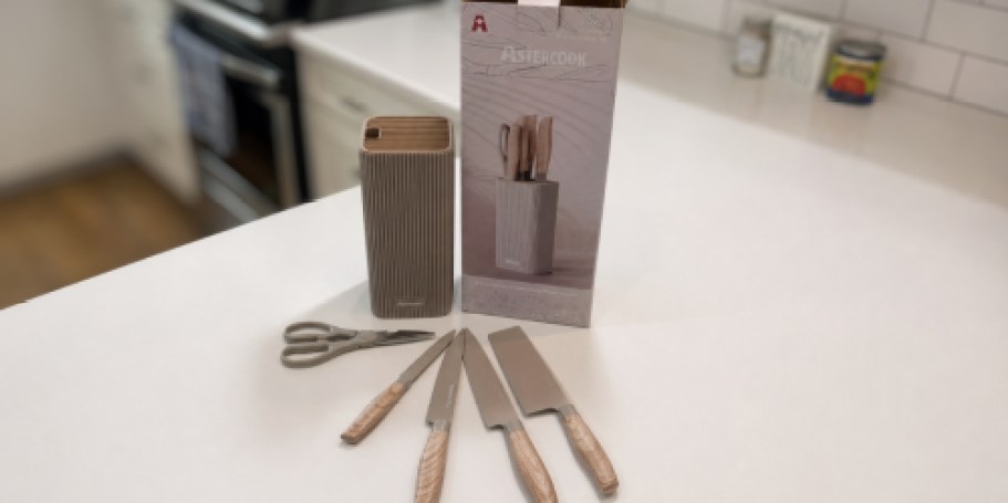 Knife Set with Block Only $15.99 Shipped for Prime Members (Reg. $30)