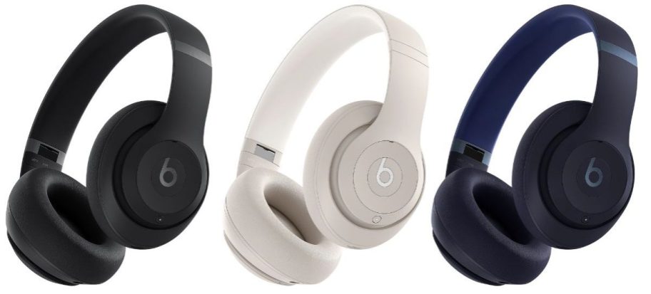 three Beats Studio Pro Wireless Headphones