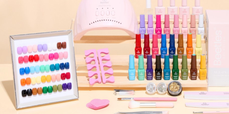Huge Beetles Gel Nail Polish Kit w/ UV Lamp Only $37 Shipped on Amazon (Reg. $50)