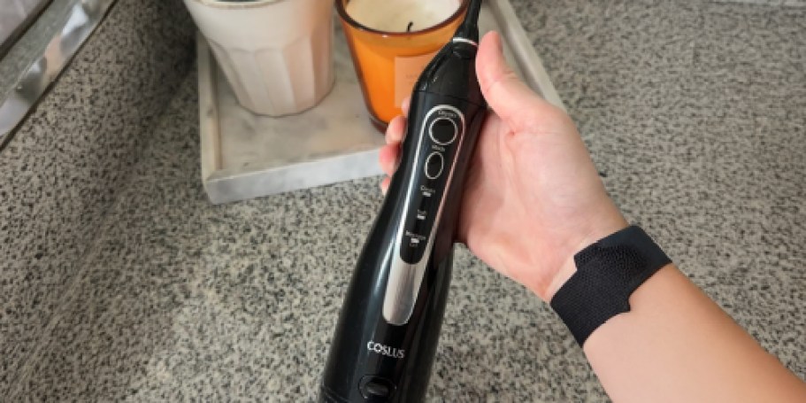 Rechargeable Water Flosser Only $6.98 on Amazon | Impressive 30-Day Battery Life