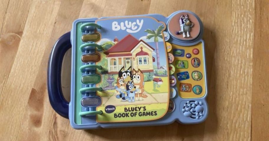 VTech Bluey's Book of Games on table