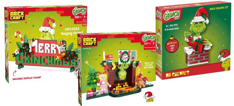 three brickcraft grinch sets