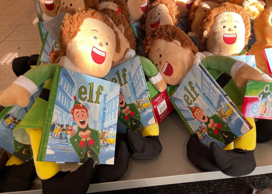 buddy elf plush and books