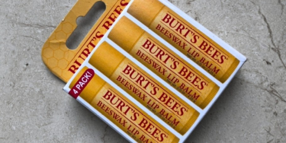 Burt’s Bees Lip Balm 4-Pack Only $4 Shipped on Amazon