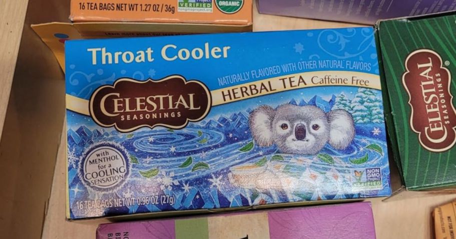 Celestial Seasonings Throat Cooler Tea 16-Count Just $2.91 Shipped on Amazon