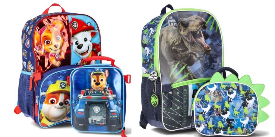 two different character backpack and lunchbox 3