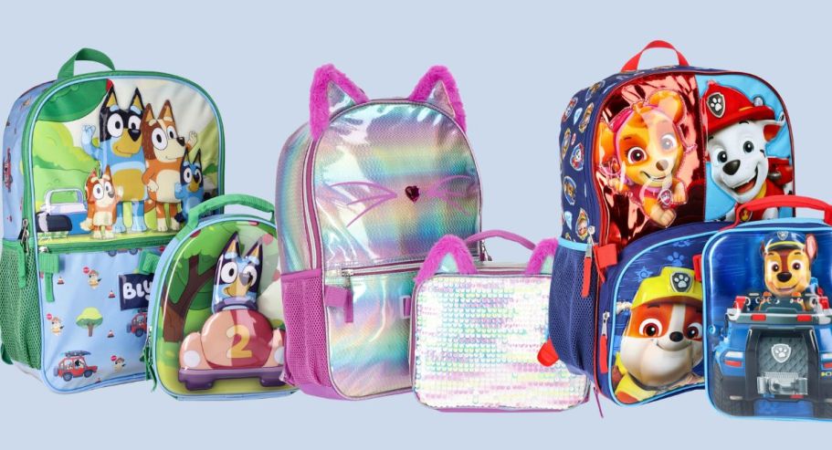 Kids Character Backpack & Lunch Bag Sets Just $13.99 on Walmart.com (Reg. $23)