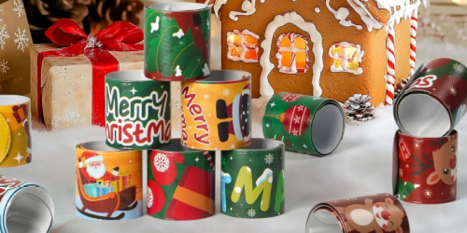 Christmas Slap Bracelets 36-Pack Only $5.99 on Amazon (Candy-Free Stocking Stuffer Idea!)