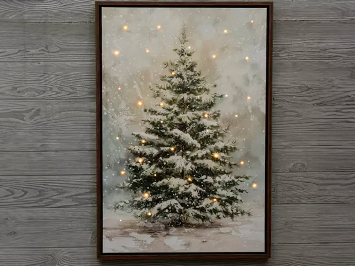 Viral Light-Up Christmas Wall Canvases Are 50% Off at Hobby Lobby ...