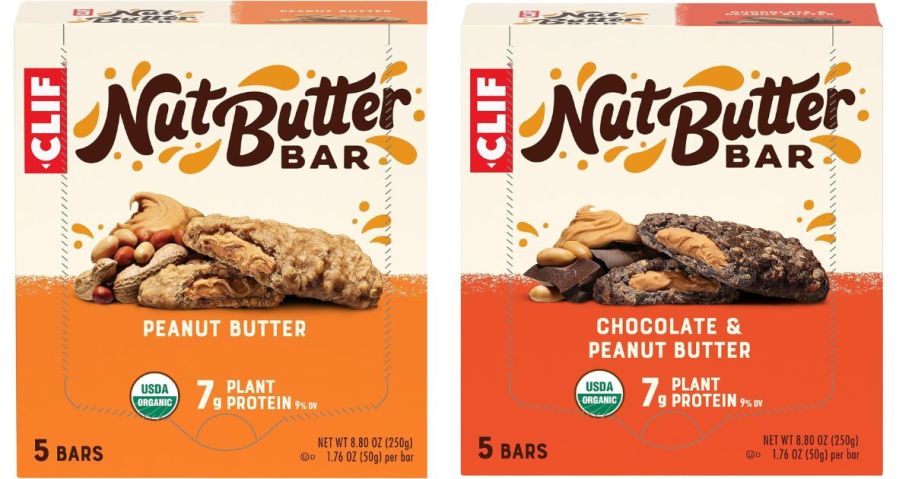 two clif nut butter bar boxes