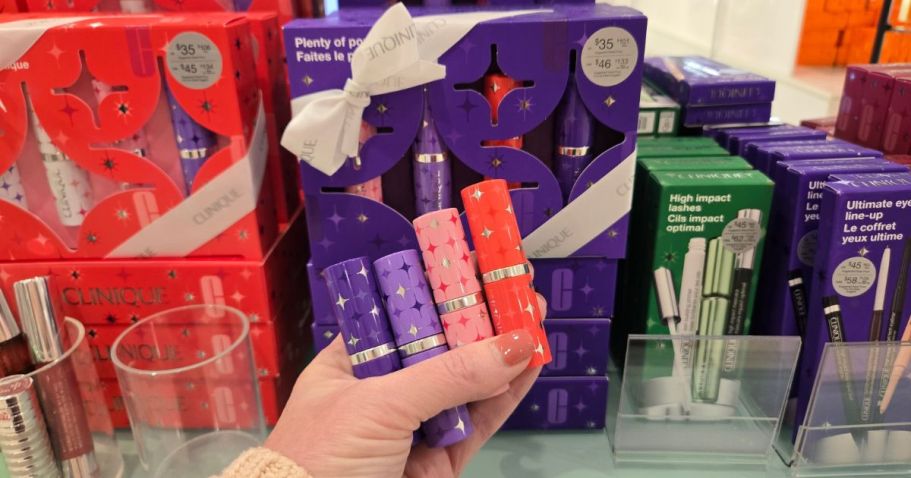 Clinique Plenty of Pop Lipstick Gift Set Only $20 on Macys.com ($101 Value!)