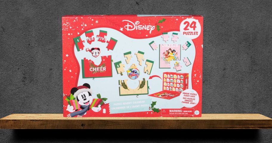 Disney Puzzle Advent Calendar on shelf